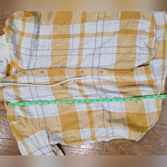 American Eagle Cozy Cabin Oversized Hoodie Plaid Flannel Long Sleeve Shirt. L - Picture 9 of 9